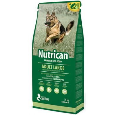 Nutrican Adult Large Breed - Сухой корм для собак крупных пород, 15 кг