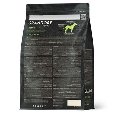 Grandorf FRESH LAMB & SWEET POTATO ADULT DOG MAXI - Сухой корм для взрослых собак крупных пород с ягненком и бататом, 3 кг