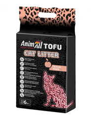ANIMALL ТОФУ соєвий наповнювач для котячого туалету (персик) 2,6 кг/6л