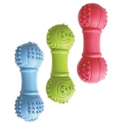 Іграшка для собак Dental Gum гантелька гумова,10 см (різні кольори)