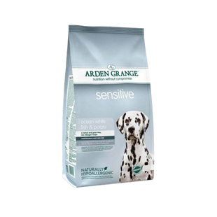 Arden Grange Adult Dog Sensitive - Арден Гранж сухой корм для взрослых собак с деликатным желудком и чувствительной кожей с океанической белой рыбой и картофелем, 12 кг