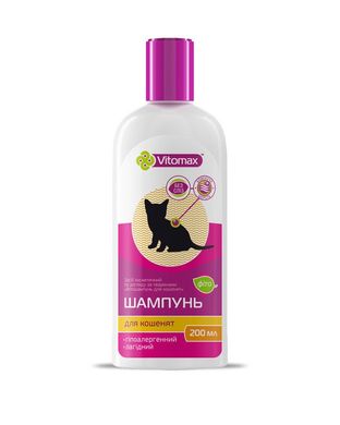 Vitomax (Вітомакс) Фіто шампунь для кошенят без сліз, 200 мл