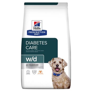 Hill's Prescription Diet Canine w/d with Chicken - Сухой корм для собак для предотвращения рецидива ожирения, сахарного диабета и гиперлипидемии, 10 кг