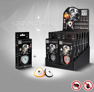 Soundshield - 24/7 Ultrasonic Technology Against Ticks & Fleas - Orange - Ультразвуковий захист від кліщів і бліх помаранчевий