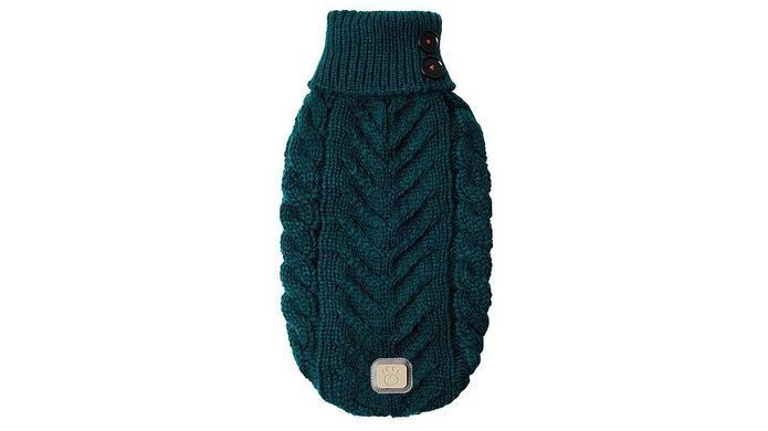 GF Pet Black Diamond Sweater Green Свитер для собак зелёный