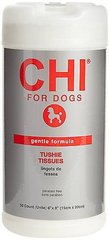 CHI For Dog Gentle Formula Tushie Tissue Wipes Очищающие салфетки для деликатных зон, 50 шт