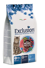Exclusion Cat Adult Tuna - Монопротеиновый сухой корм с тунцом для взрослых котов всех пород 300 г