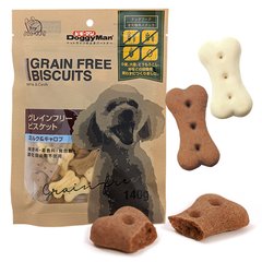 DoggyMan Biscuits Milk Carob ДОГГІМЕН БІСКВІТ МОЛОКО КЕРОБ беззернове печиво, ласощі для собак (0.14кг)