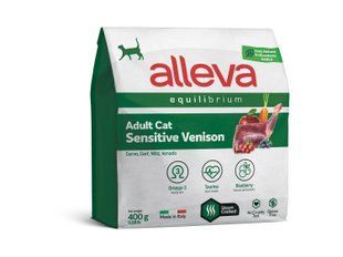Alleva Equilibrium Sensitive Venison Adult Cat - Сухой корм для взрослых кошек с чувствительным пищеварением с олениной 0,4 кг