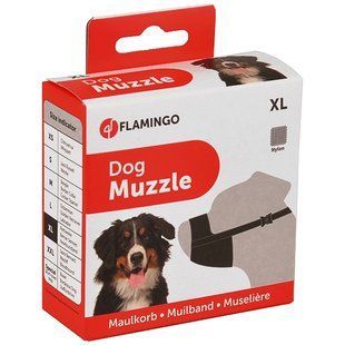 Flamingo Muzzle Nylon XL ФЛАМІНГО НЕЙЛОН намордник для собак порід вівчарка, ротвейлер, ньюфаундленд (XL)