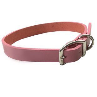 Coastal Circle-T Fashion - Кожаный ошейник для собак розовый, 1,6 см * 40 см