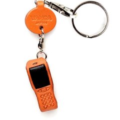 Vanca Cellular Phone ВАНКА МОБИЛЬНЫЙ ТЕЛЕФОН 3D брелок на ключи, натуральная кожа (20х10х37 мм)