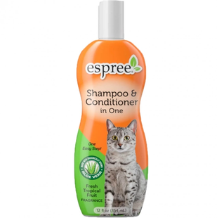 Espree Shampoo and Conditioner in One for Cats - Шампунь и кондиционер 2-в-1 для кошек, 355 мл