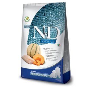Farmina N&D Grain Free Ocean Pumpkin - Беззерновий сухий корм для цуценят середніх та великих порід з тріскою та динеюю 2,5 кг