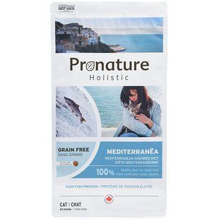 Pronature Holistic Cat Mediterranea - Сухой беззерновой холистик корм для котов лосось с вялеными томатами, 6 кг