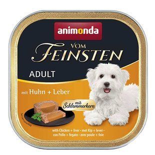 Animonda Vom Feinsten Adult with Chicken + liver - Анімонда консерви для собак з куркою та печінкою 150 г