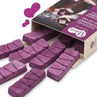 Ласощі для собак від 3-х місяців Mavsy freeze dried CHOCOLATE FONDANT WITH PURPLE SWEET POTATO шоколадний фондан з фіолетовим бататом, 50 г