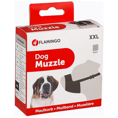 Flamingo Muzzle Nylon - Намордник для собак пород сенбернар, мастиф, бладхаунд, XXL