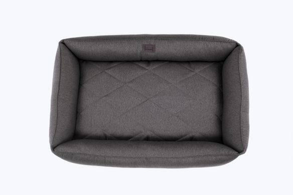Лежак для собак Harley & Cho Sofa Graphite графітового кольору з підсиленою поверхнею та бортами, розмір L