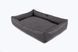 Лежак для собак Harley & Cho Sofa Graphite графітового кольору з підсиленою поверхнею та бортами, розмір L фото 2