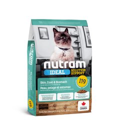 NUTRAM I19 Ideal Solution Support Sensetive Coat, Skin, Stomach Cat Food - Корм для котів з проблемами шкіри, шерсті або шлунку