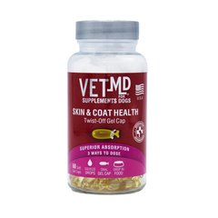 VET MD skin & coat health - Вітаміни для шкіри і шерсті, 60 шт