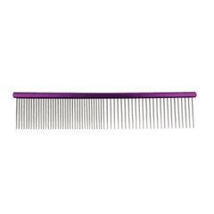 Greyhound Combi Comb 19 cm - Purple Comb Гребінець металевий комбі 19 см фіолетовий