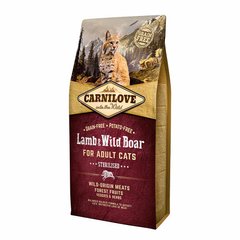 Carnilove Cat Lamb & Wild Boar Sterilised - Сухой корм для стерилизованных кошек с ягненком и диким кабаном, 2 кг