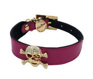 Candy Pink Shiboo Pirate-25 - Нашийник для собак, срібло, 2,5 см * 35 см