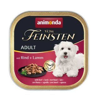 Animonda Vom Feinsten Adult with Beef + lamb - Анімонда консерви для собак з яловичиною та ягням 150 г