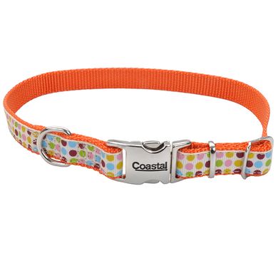 Coastal Pet Attire Ribbon - Ошейник для собак с принтом Точка, , 1,6 см * 20-30 см