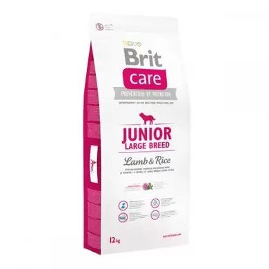 Brit Care Junior Large Breed Lamb and Rice - Сухий гіпоалергенний корм для цуценят та юніорів великих порід