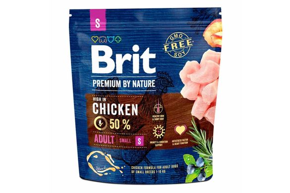 Brit Premium Dog Adult S - Сухий корм для собак дрібних порід, 1 кг