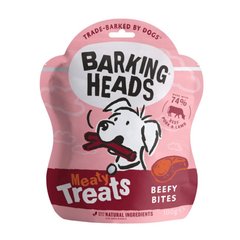 Barking Heads Meaty Treats "Beefy Bites" - Снеки для собак з яловичиною, свининою та ягням, 100 г