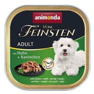 Animonda Vom Feinsten Adult with Chicken + rabbit - Анімонда консерви для собак з куркою та кроликом 150 г
