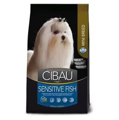 Farmina Cibau Sensitive Adult Mini - Сухой корм для взрослых собак мелких пород с чувствительным пищеварением с рыбой 2,5 кг