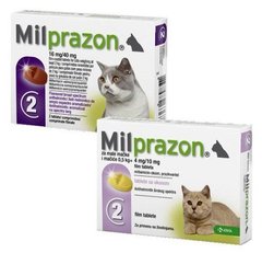 Милпразон для кошек и котят массой тела от 0,5 кг, 1 табл