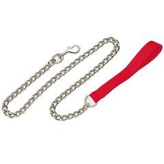Coastal Titan Chain Dog Leash КОСТАЛ ПОВІДЕЦЬ-ЛАНЦЮЖОК для собак, ланка 2мм (Червоний ( 0,6 см x 1,2м))