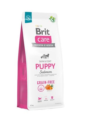Brit Care Dog Grain-free Puppy - Сухий беззерновий корм для цуценят з лососем, 12 кг