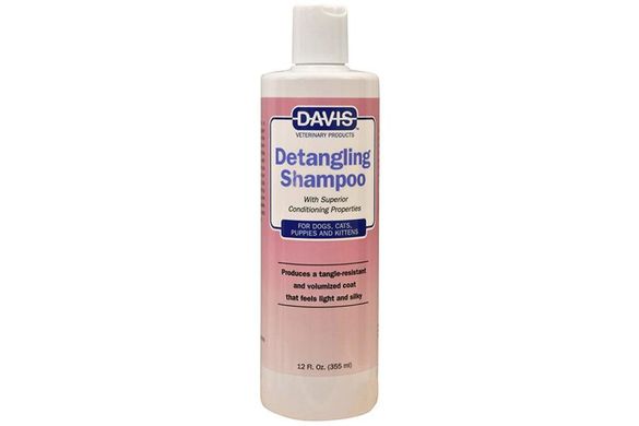 Davis Detangling Shampoo - Шампунь-кондиціонер від колтунів для собак, котів, концентрат, 355 мл