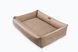 Лежак для собак Harley & Cho Sofa Velour Beige бежевого кольору з підсиленою поверхнею та бортами, розмір L фото 2