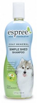 Espree Simple Shed Shampoo - Шампунь для использования во время линьки у собак и кошек, 335 мл