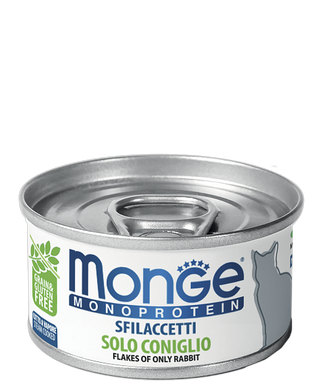 Monge Monoprotein Solo Coniglio - Консервы для кошек с кроликом, 80 г