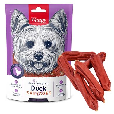 Wanpy Duck Sausages - Ванпи сосиски с уткой лакомства для собак 100 г