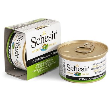 Schesier (Шезир) ТУНЕЦ С КУРИЦЕЙ консервы для кошек, ж/б, 85 г.