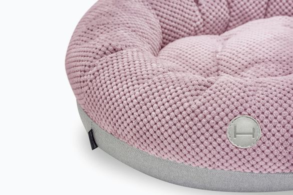 Овальный лежак для собак и кошек Harley & Cho Bagel Pink розового цвета, размер S