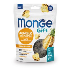 Monge Gift Dog Mobility Support - Ласощі для собак, підтримка маси тіла, ягня з ананасами, 150 г