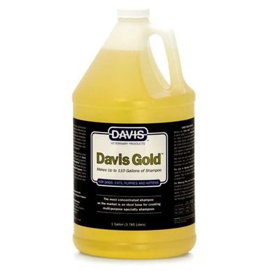 Davis Gold Shampoo - Суперконцентрированный шампунь для собак и кошек, 3.8 л