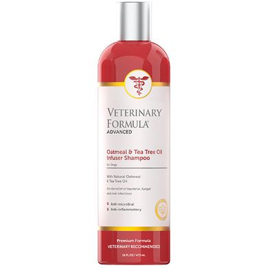 Veterinary Formula Advanced Oatmeal & Tea Tree Oil Shampoo ВЕТЕРИНАРНАЯ ФОРМУЛА УВЛАЖНЯЮЩИЙ лечебный шампунь для собак, антибактериальный, противовоспалительный (0,473)