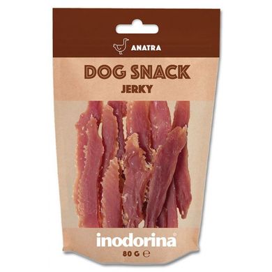 Inodorina dog snack jerky anatra ласощі для собак шматочки качки 80г